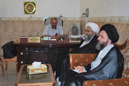 زيارة آية الله السيد مرتضى الشيرازي لجامعة أهل البيت عليهم السلام