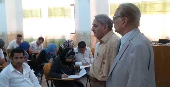 رئيس جامعة أهل البيت عليهم السلام يتفقد سير امتحانات الدور الثاني