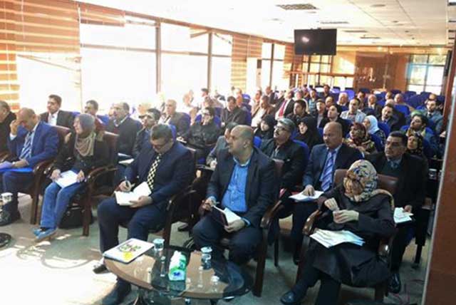 مشاركة الدكتور صبيح الكناني رئيس قسم ضمان الجودة في ورشة عمل لمناقشة استمارة التقويم الالكترونية