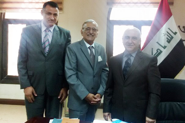 وكيل وزارة التعليم العالي والبحث العلمي الدكتور فؤاد قاسم يستقبل رئيس جامعة أهل البيت