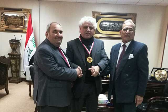 السيد وكيل وزارة التعليم العالي والبحث العلمي  يلتقي السيدين رئيس الجامعة أ.د صادق الموسوي ومساعده أ.د.لبنان الشامي