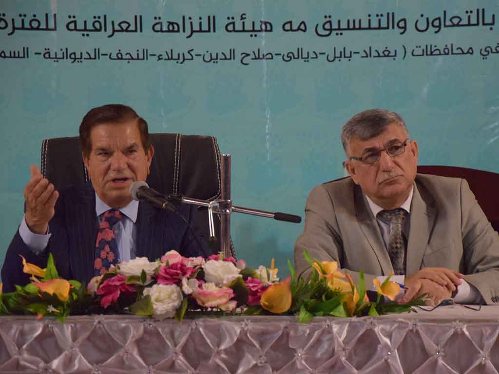 الخبير القانوني الاستاذ الدكتور نوري الطيف في ضيافة جامعة اهل البيت عليهم السلام 