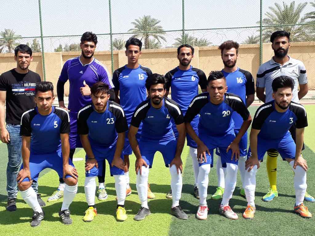 فريق جامعة اهل البيت عليهم السلام لكرة القدم يفوز على جامعة الوارث 