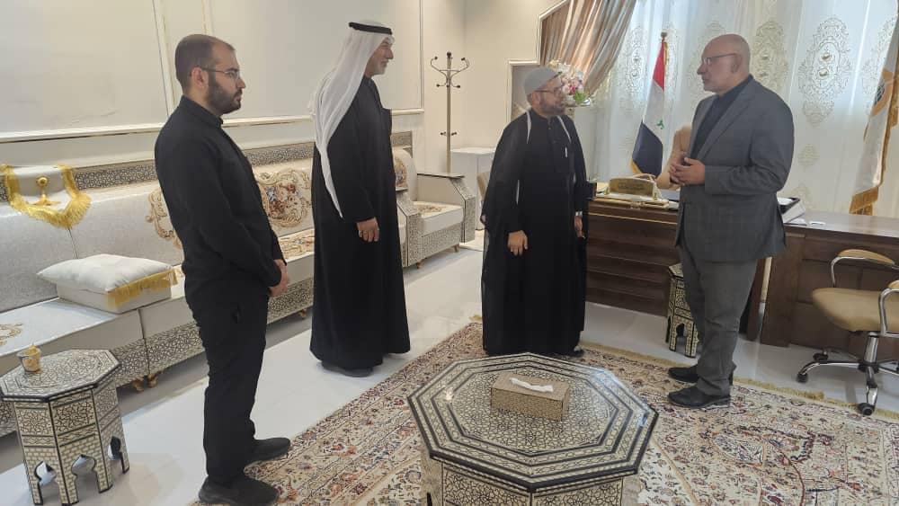 استقبال وفد من العتبة الحسينية المقدسة 